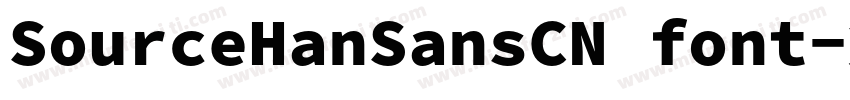 SourceHanSansCN font字体转换